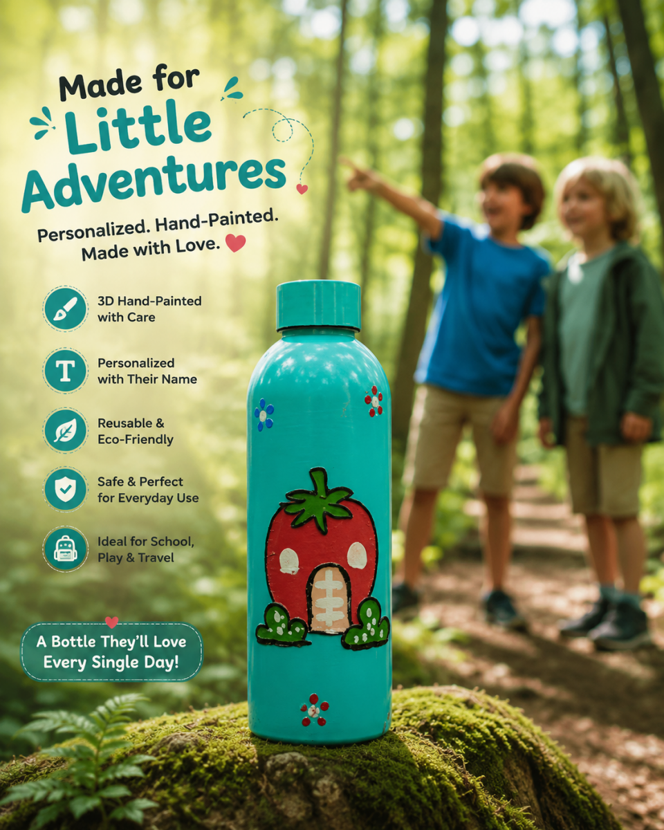 Penguin Buddy Customized Kids Bottle: A Cute & Personalized Gift for Little Ones - Rare Owl