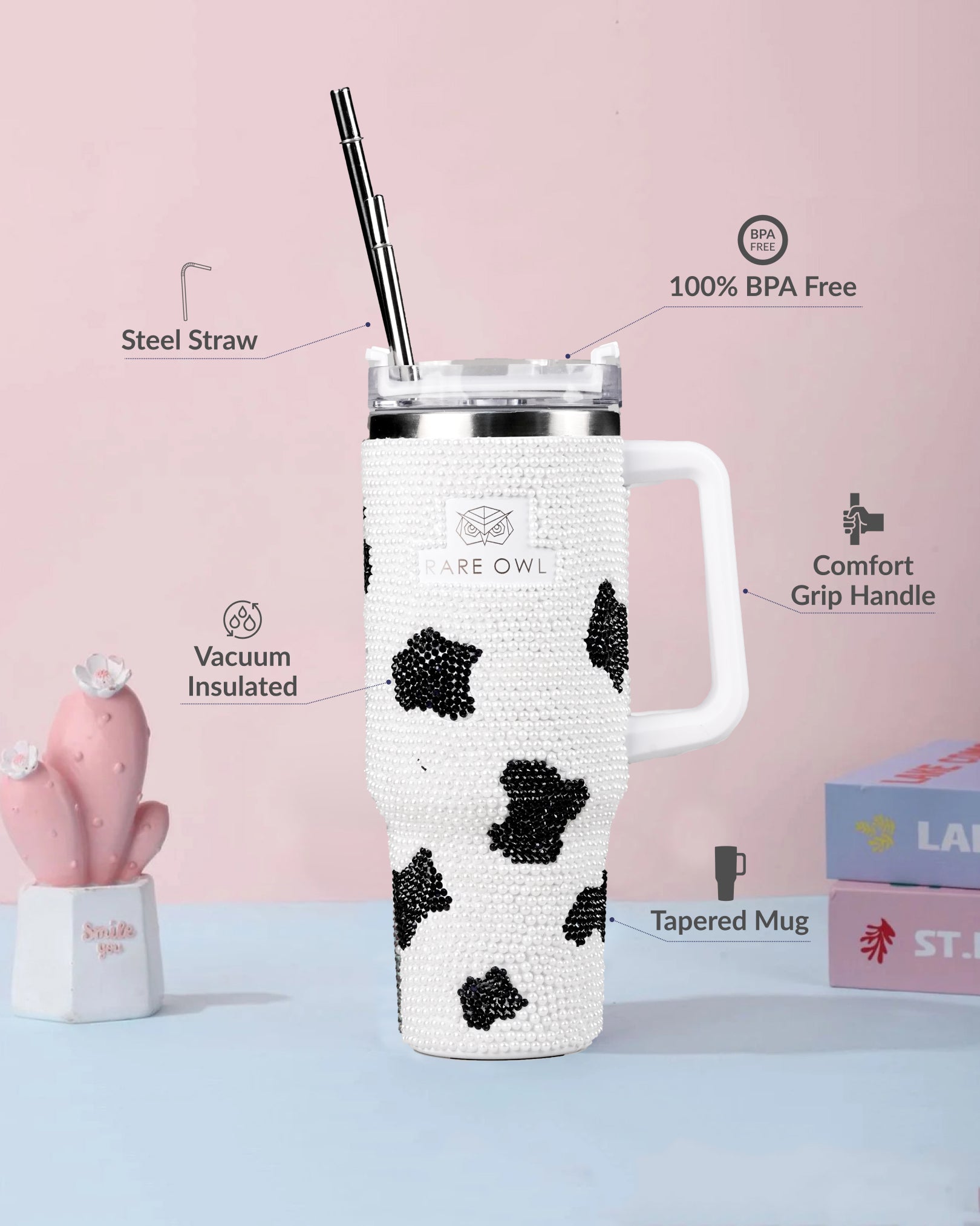 Wild Sip Handmade Rhinestone Customized Name Tumbler