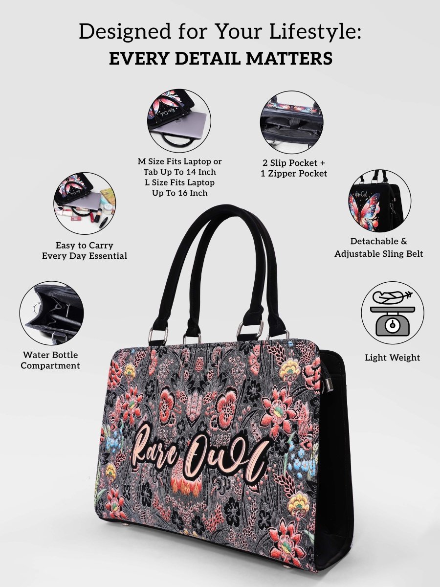 Allure Essence Customized Tote Bag for Women | Rare Canvas - Rare Owl