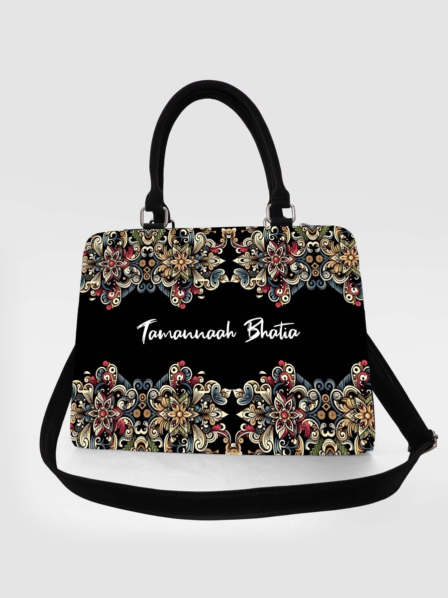 Antique Tapestry Customized Name Tote Bag for Women | Rare Canvas - Rare Owl