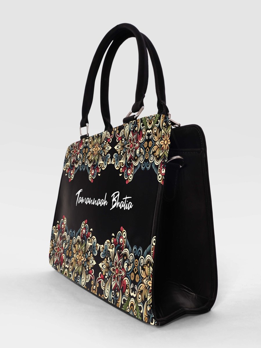 Antique Tapestry Customized Name Tote Bag for Women | Rare Canvas - Rare Owl