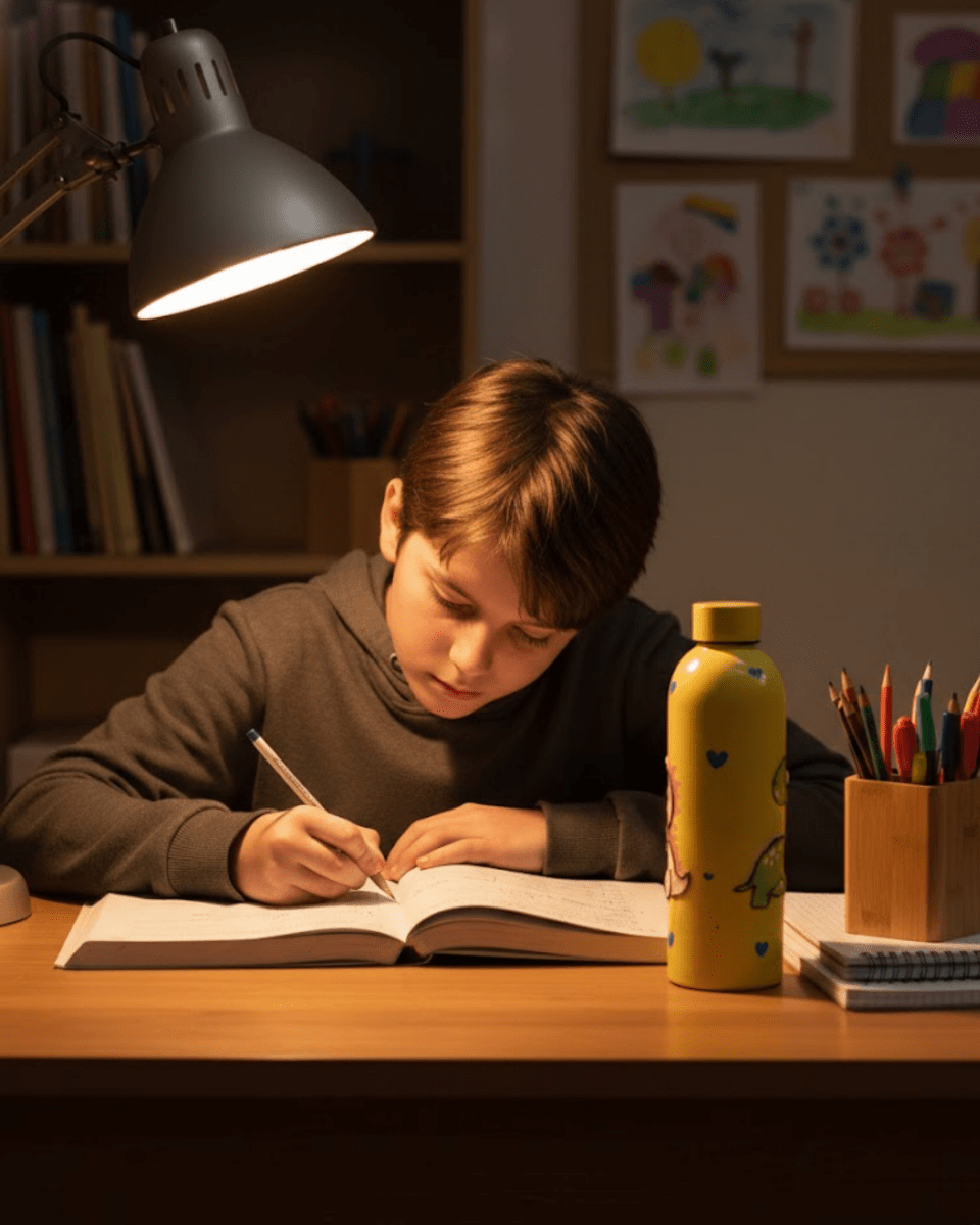 Baby Dino Inspired Customized 3D Hand Painted Kids Bottle – 500ml - Rare Owl