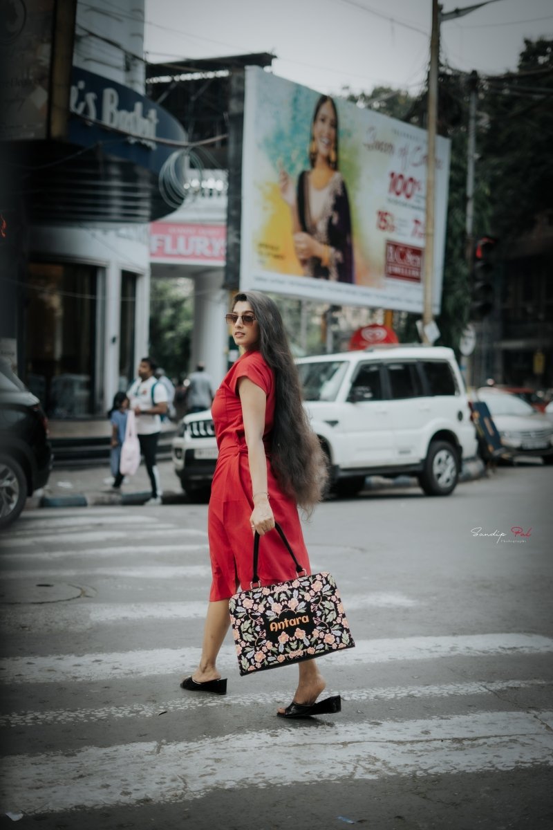 Blooming Art Customized Tote Bag for Women | Rare Canvas - Rare Owl