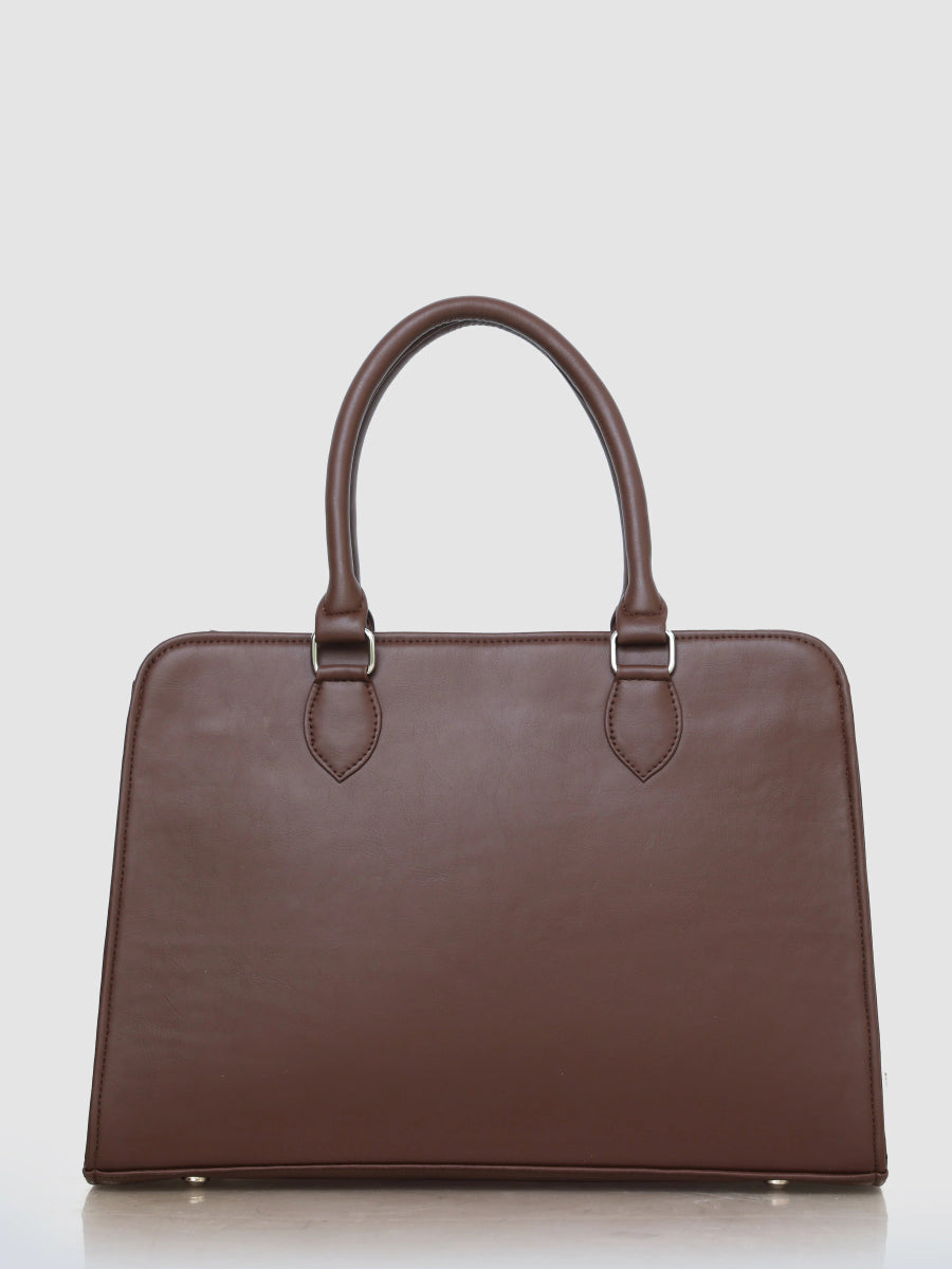 Brown Essence Customized Embroidery Tote Bag - Rare Owl