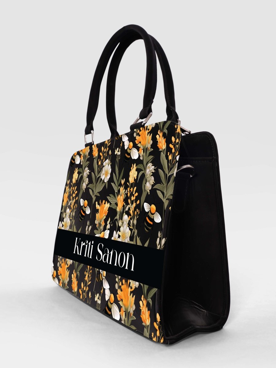 Bumble Honey Customized Name Tote Bag for Women | Rare Canvas - Rare Owl
