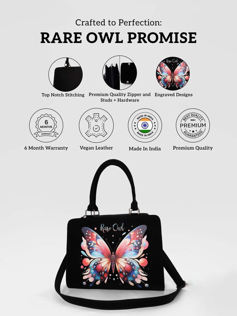 Butterfly Elegance Customized Tote Bag for Women | Rare Minimal - Rare Owl