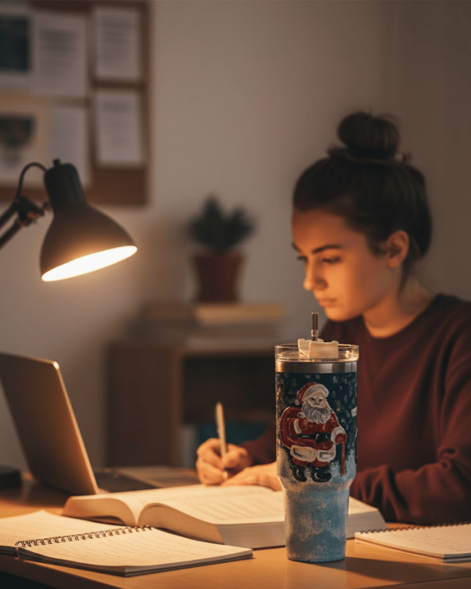 Christmas Magic 3D Hand Painted Customized Name Tumbler - Rare Owl
