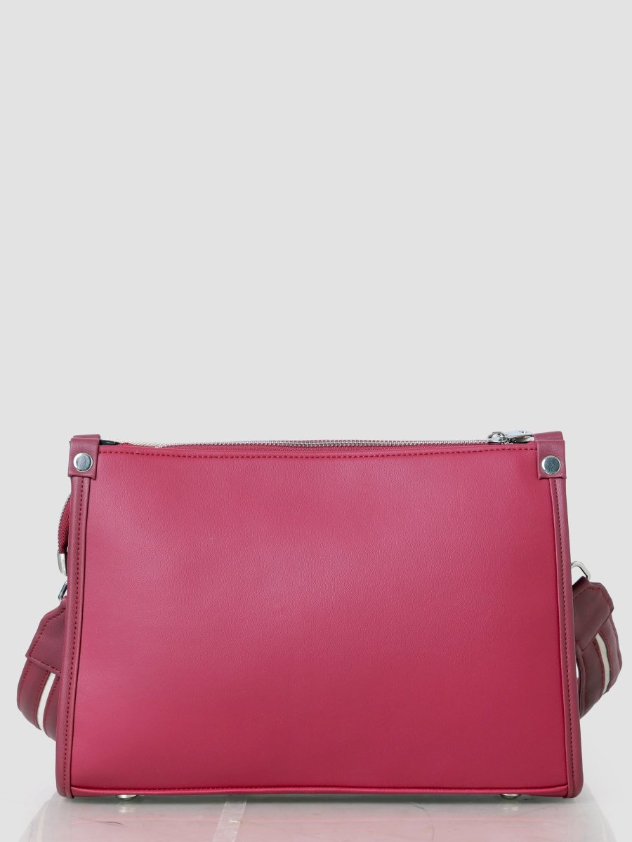 Crimson Bloom Curve Sling Bag - Rare Owl