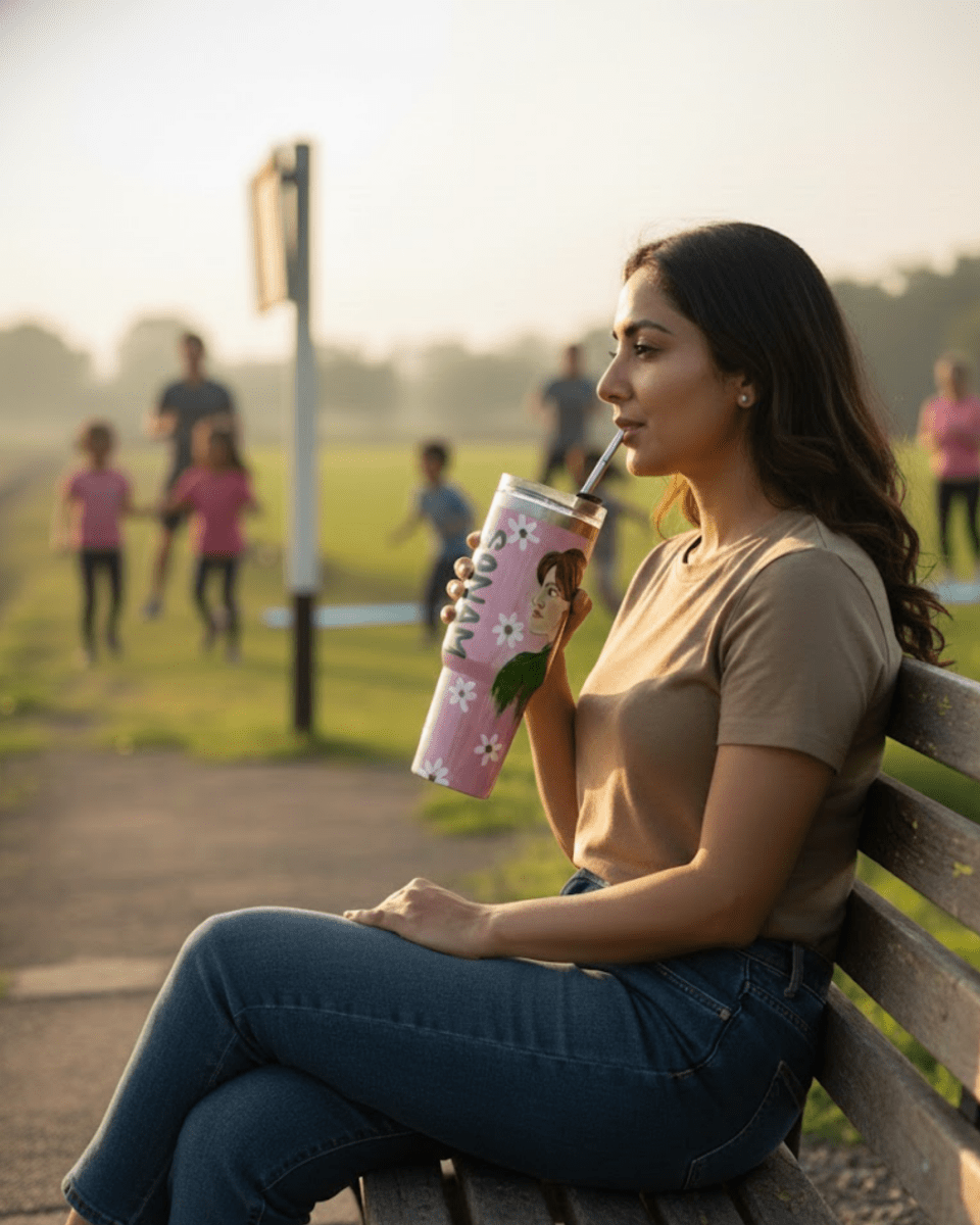Dreamy Girl 3D Hand Painted Customized Name Tumbler - Rare Owl