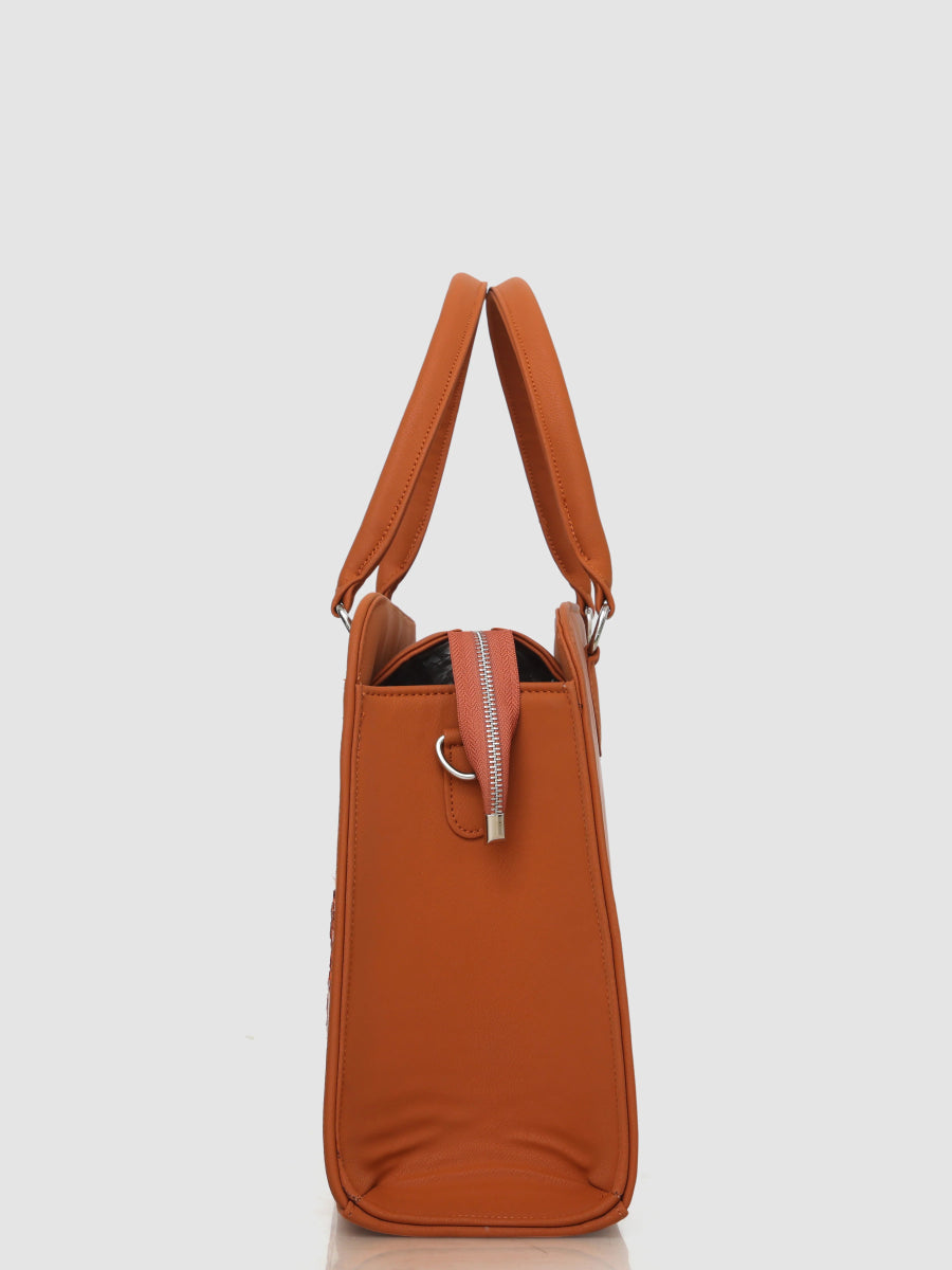 Earthy Elegance Customized Embroidery Tote Bag - Rare Owl