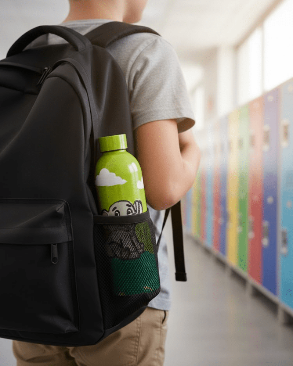 Elephant & Monkey Besties Inspired Customized 3D Hand Painted Kids Bottle – 500ml - Rare Owl