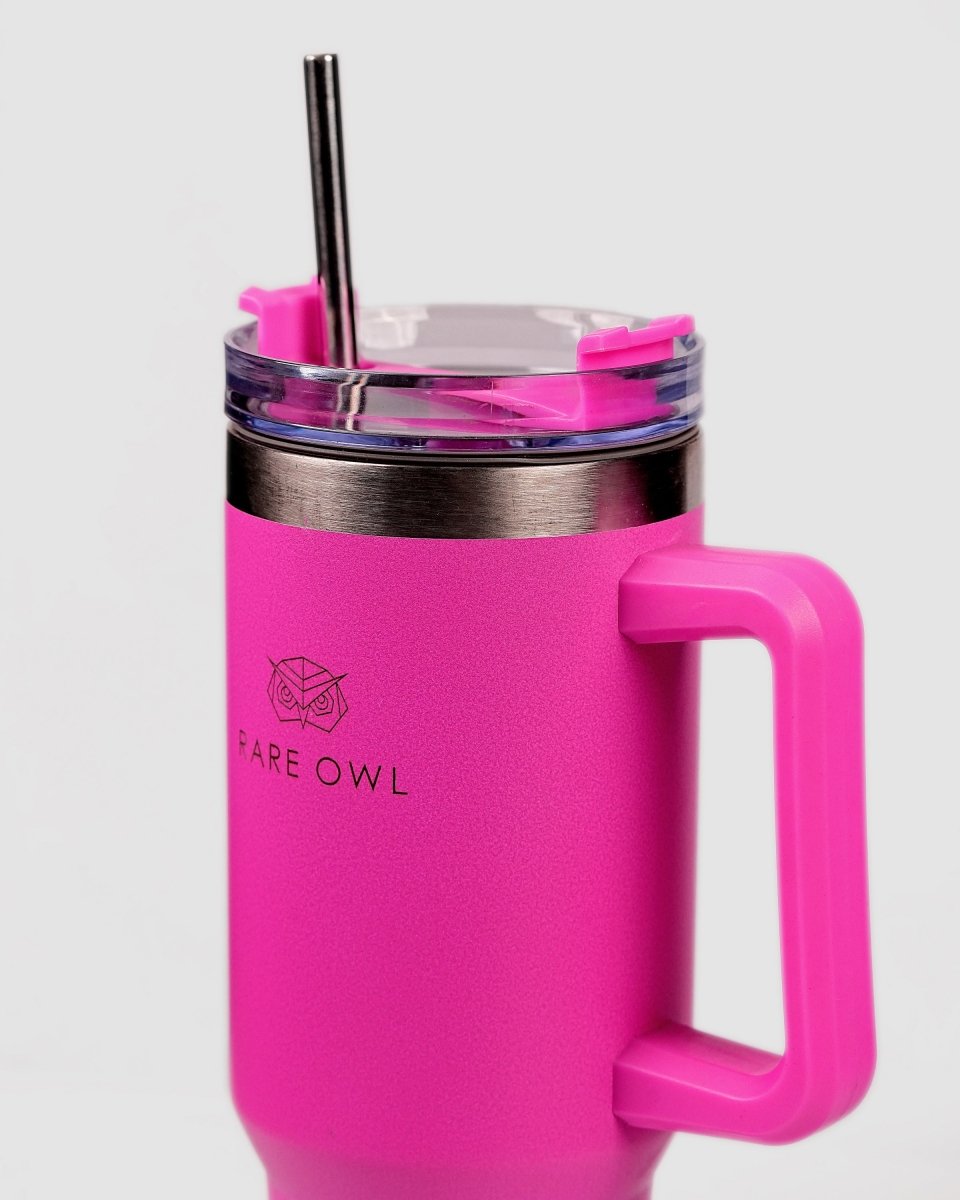 Eterna Bloom Customized Name & Birth Flower Tumbler - Rare Owl