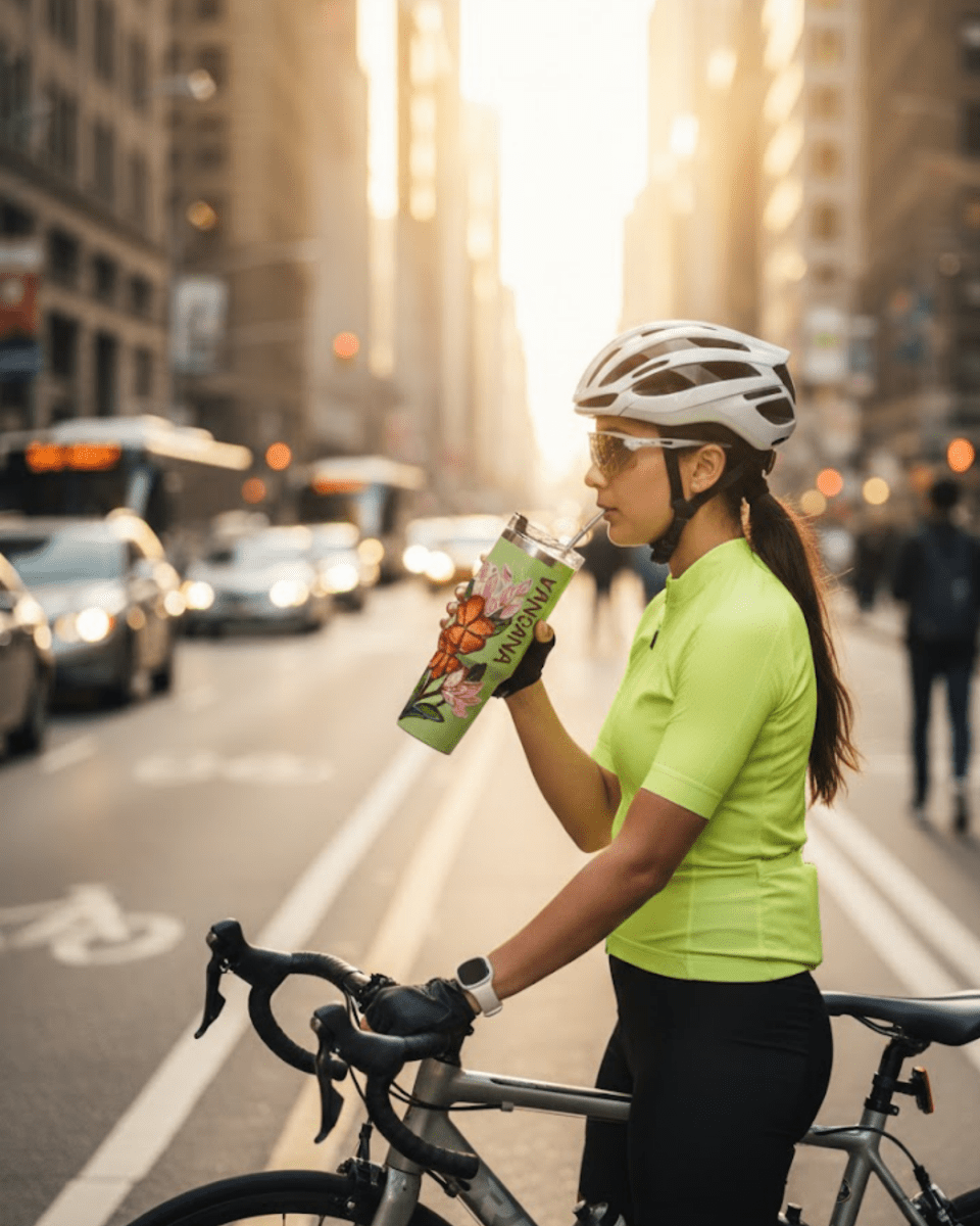 Floral Aura 3D Hand Painted Customized Name Tumbler - Rare Owl
