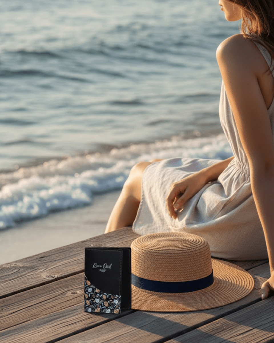 Garden Symphony Customized Name Passport Cover - Rare Owl