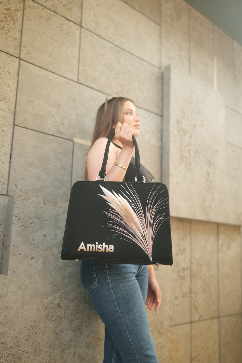 Golden Grain Customized Tote Bag for Women | Rare Minimal - Rare Owl