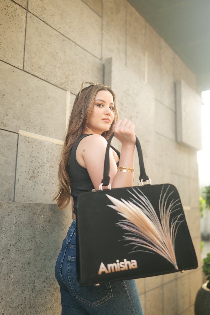Golden Grain Customized Tote Bag for Women | Rare Minimal - Rare Owl