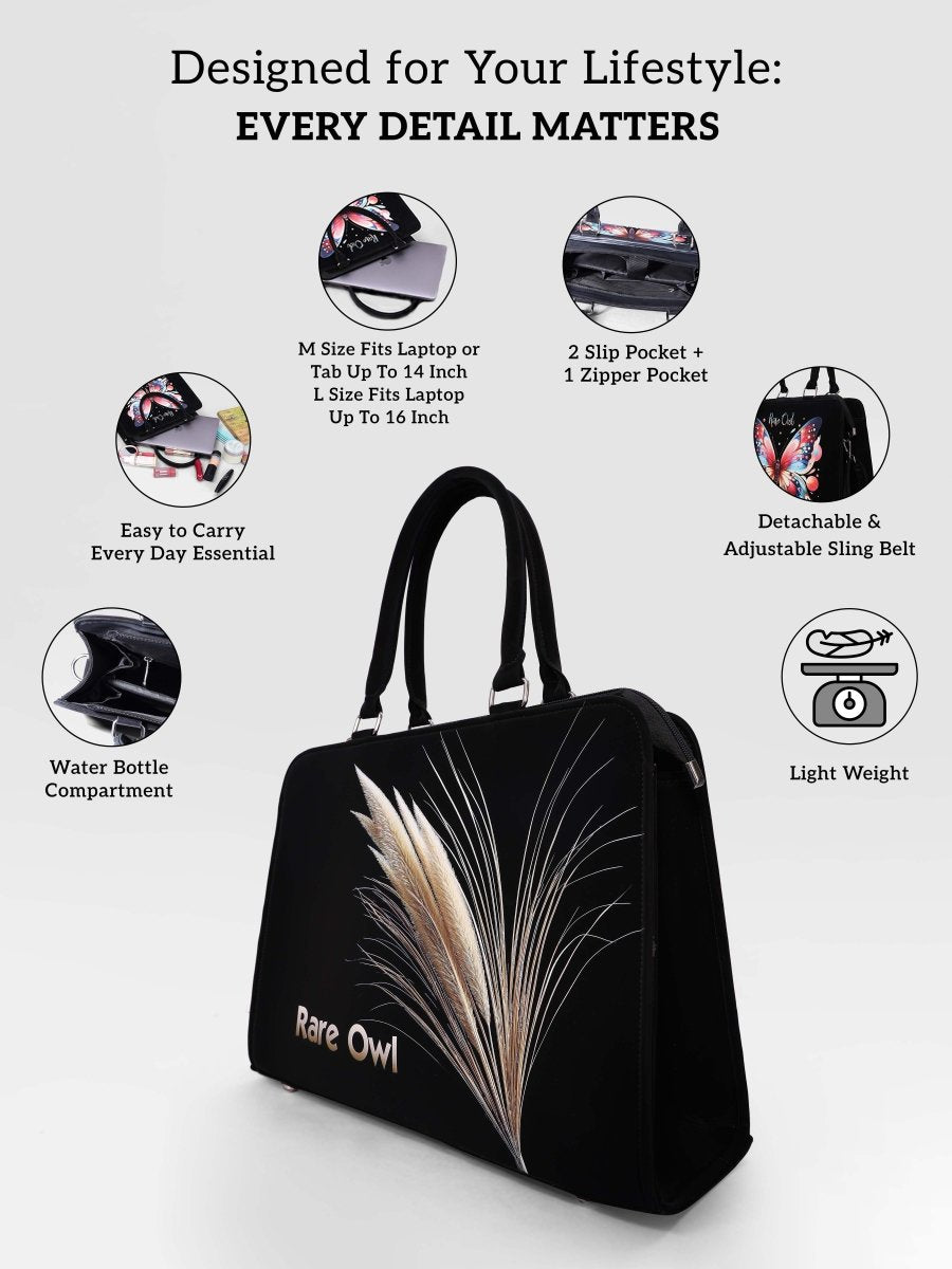 Golden Grain Customized Tote Bag for Women | Rare Minimal - Rare Owl