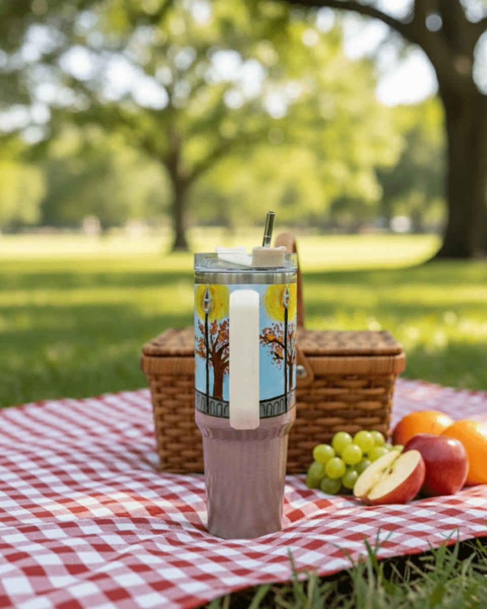 Golden Walk 3D Hand Painted Customized Name Tumbler - Rare Owl