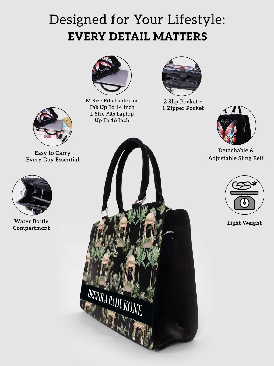 Hawa Mahal Customized Name Tote Bag for Women | Rare Canvas - Rare Owl