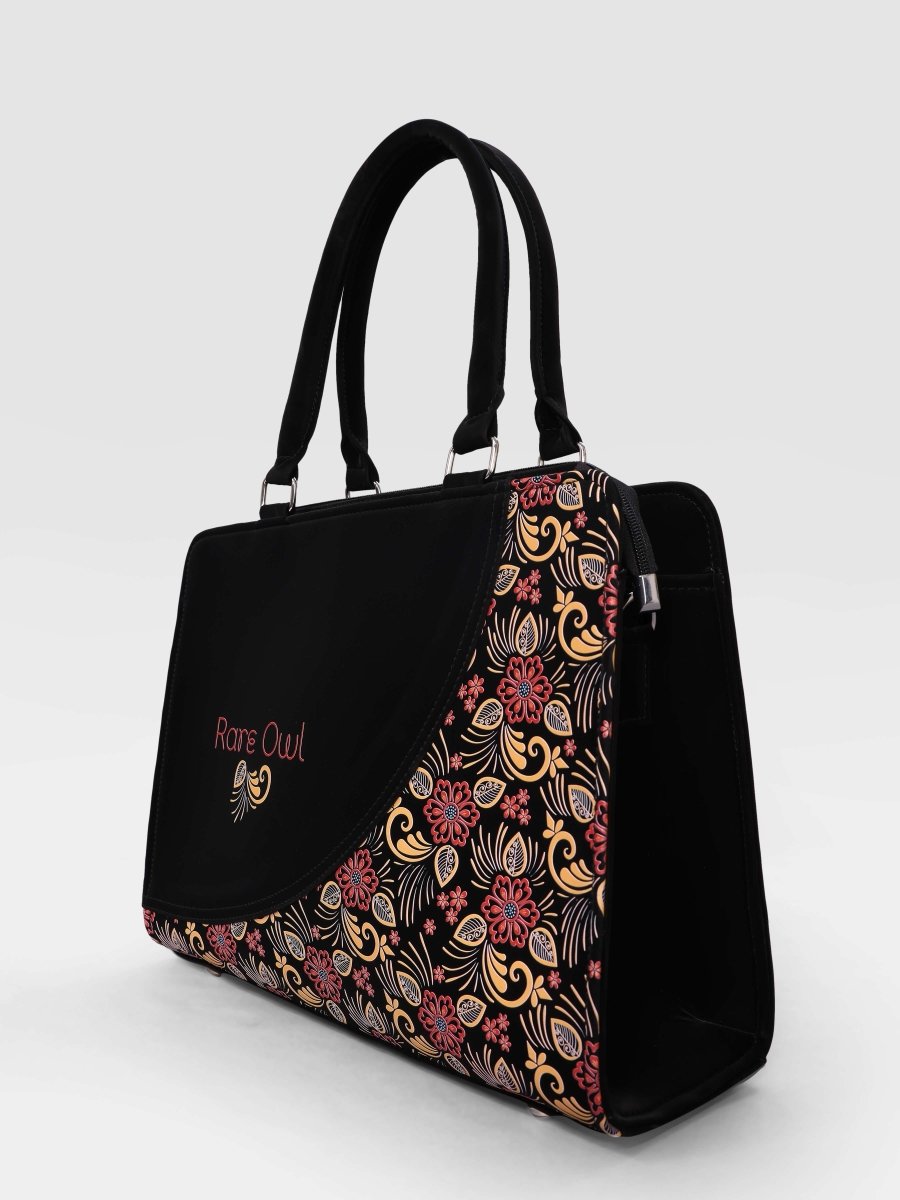 Henna Petals Customized Tote Bag for Women | Rare Curve - Rare Owl