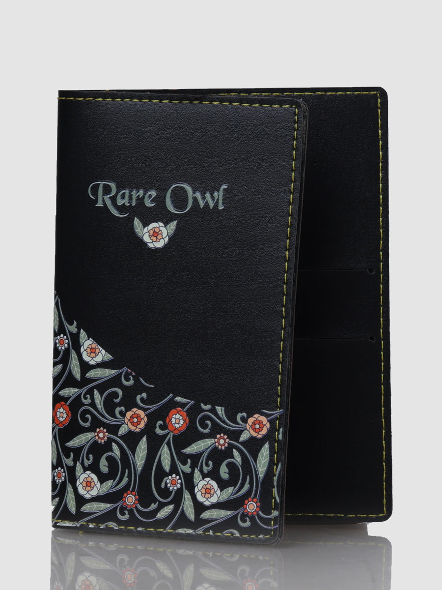 Leafy Serenity Customized Passport Cover - Rare Owl