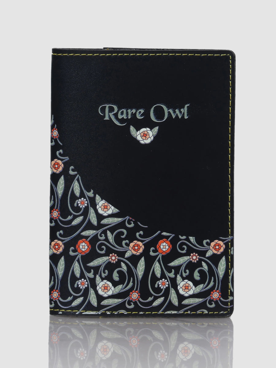 Leafy Serenity Customized Passport Cover - Rare Owl