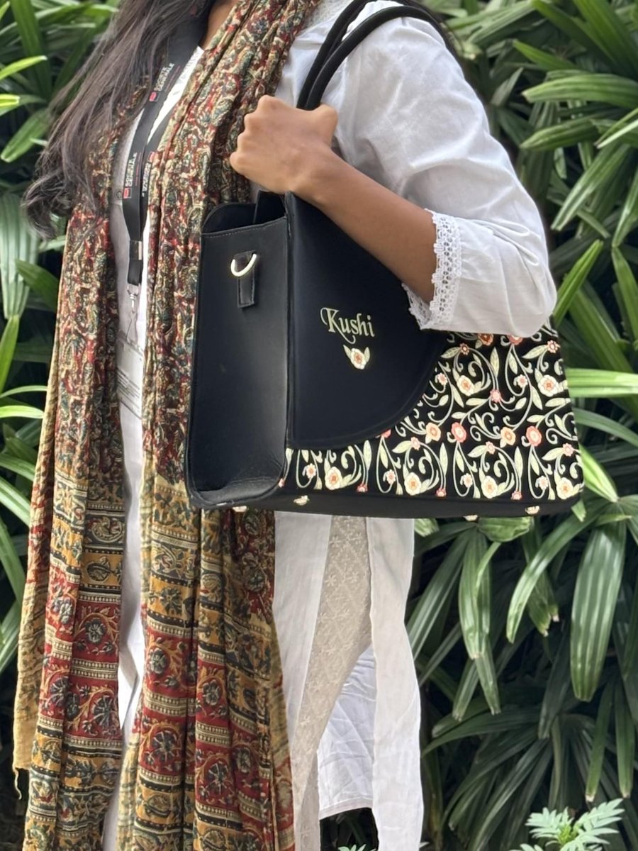 Leafy Serenity Customized Tote Bag for Women | Rare Curve - Rare Owl