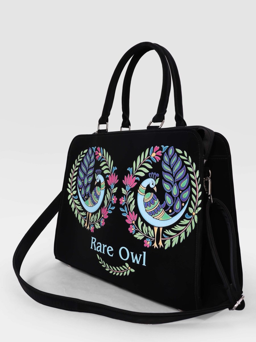 Majestic Peacock Customized Tote Bag for Women | Rare Minimal - Rare Owl