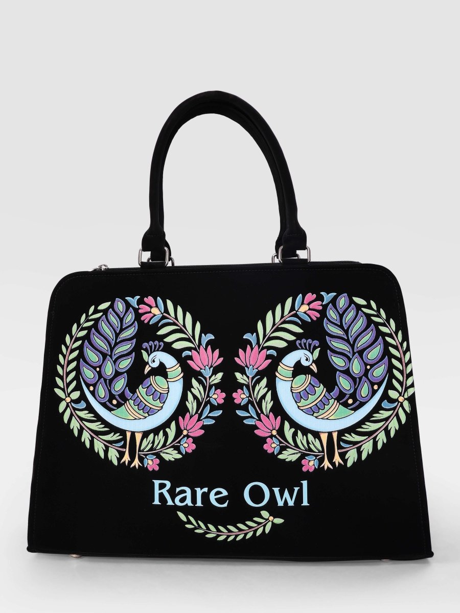 Majestic Peacock Customized Tote Bag for Women | Rare Minimal - Rare Owl