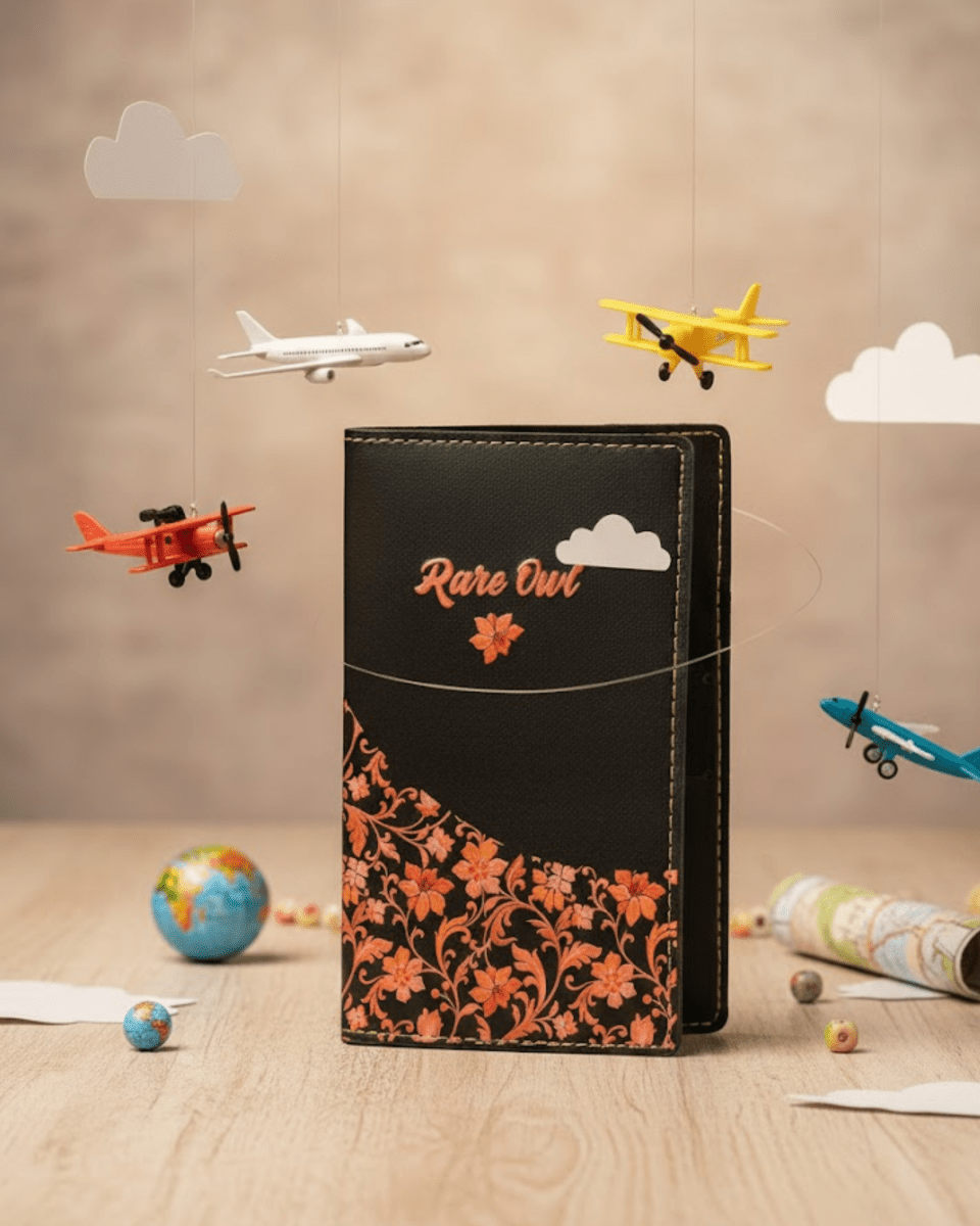 Nature’s Embrace Customized Name Passport Cover - Rare Owl