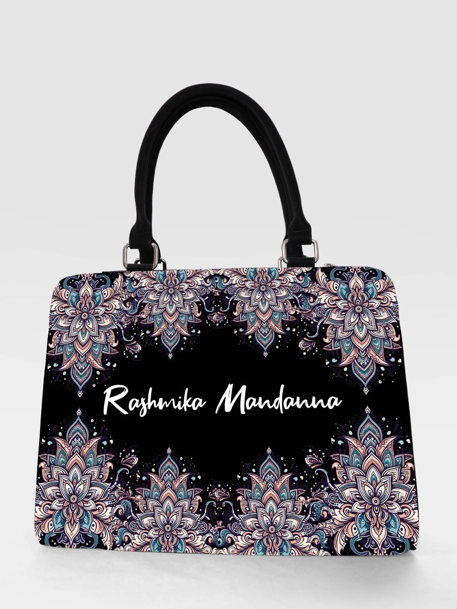 Nocturne Aura Customized Name Tote Bag for Women | Rare Canvas - Rare Owl
