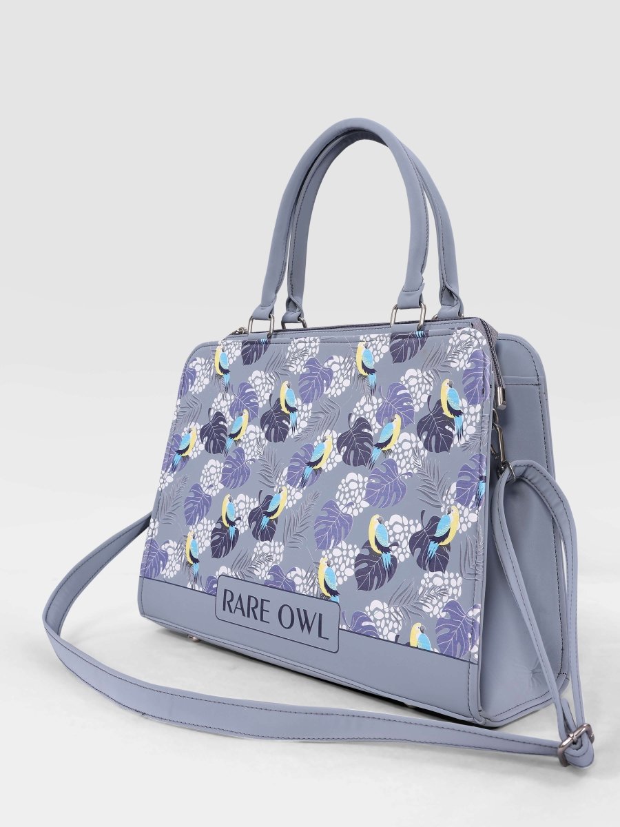 Parrot & Leaf Serenity Customized Tote Bag for Women | Rare Canvas - Rare Owl