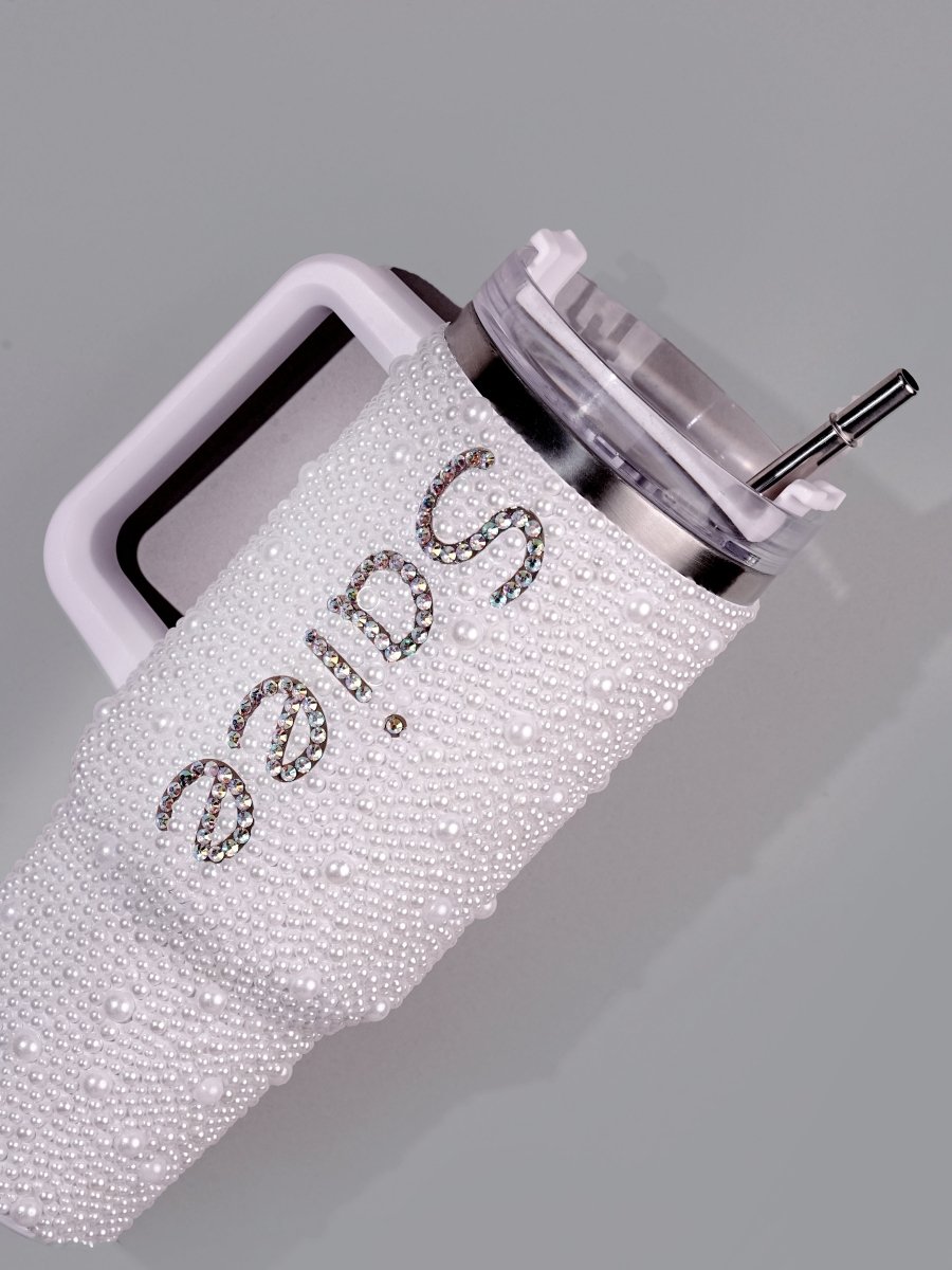 Pearl White Customized Tumbler - Rare Owl