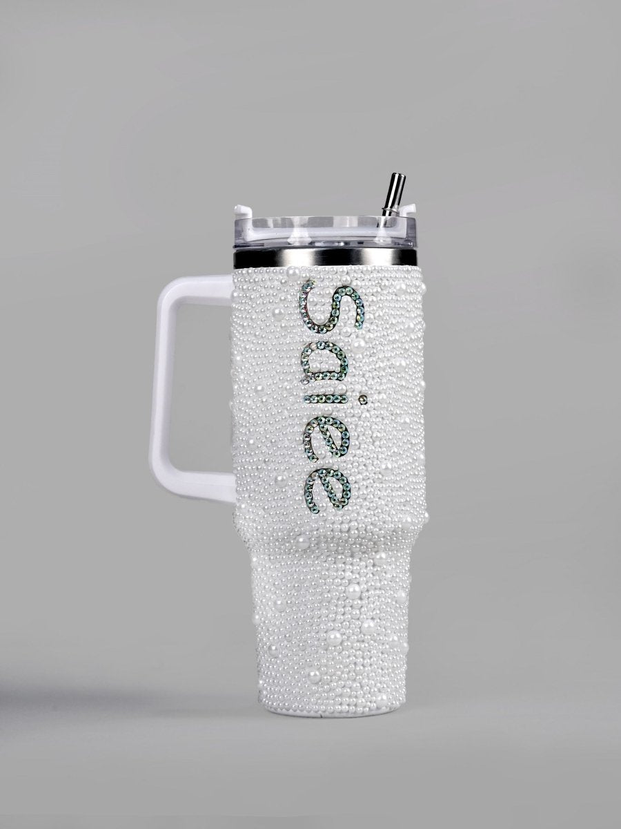 Pearl White Customized Tumbler - Rare Owl