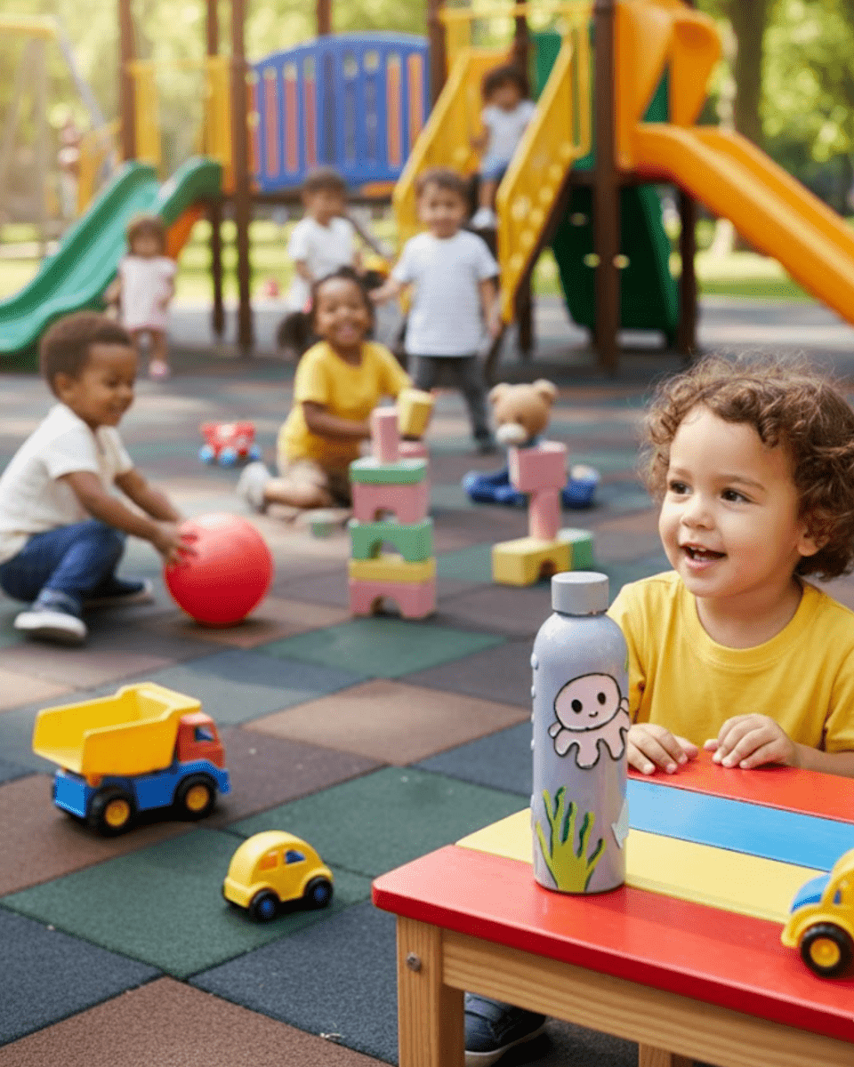 Sea Princess Inspired Customized 3D Hand Painted Kids Bottle – 500ml - Rare Owl