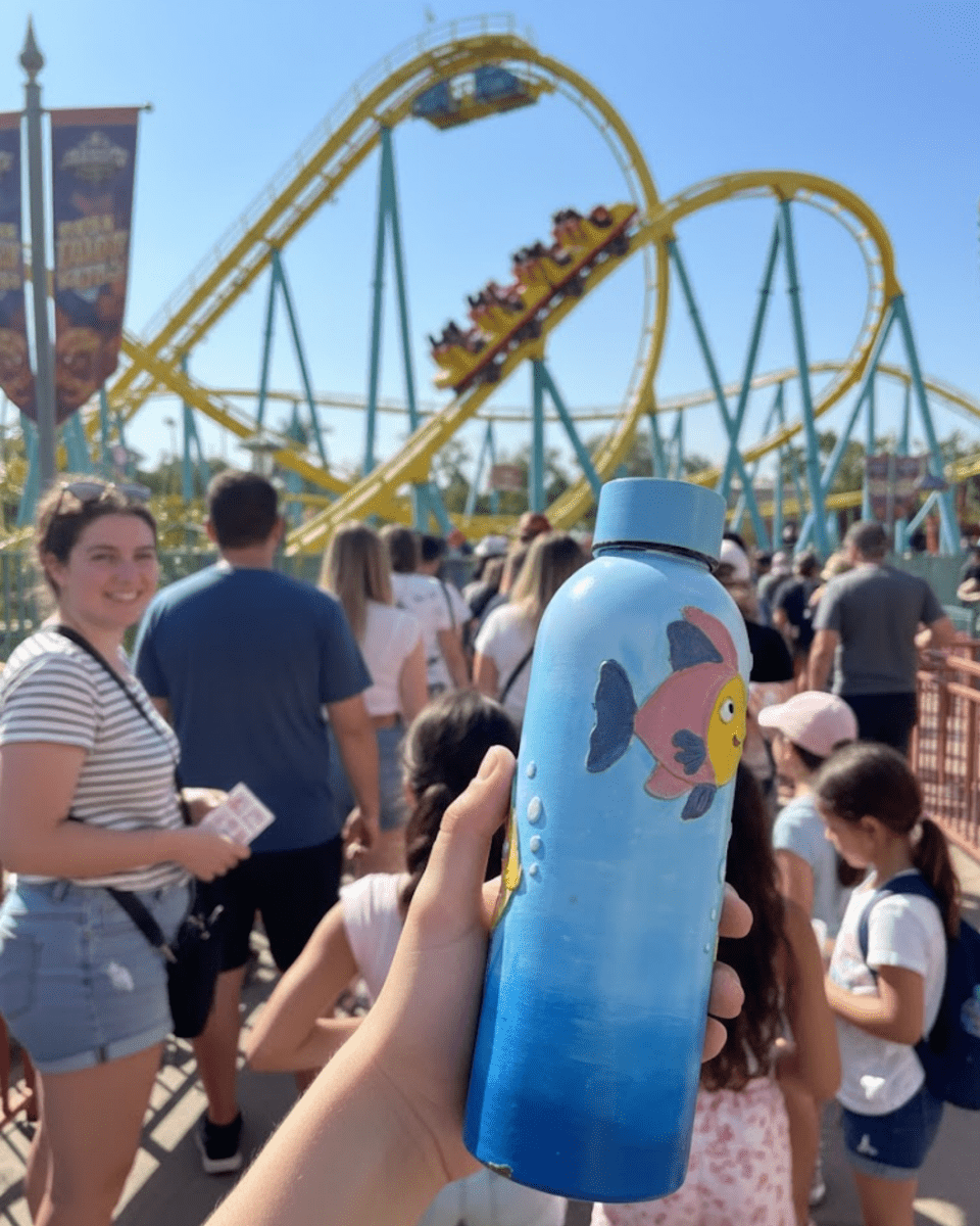 Splashy Fish Inspired Customized 3D Hand Painted Kids Bottle – 500ml - Rare Owl