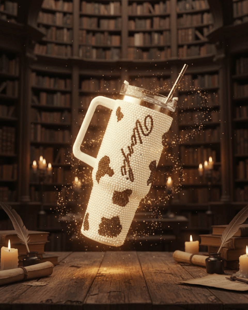 Wild Sip Handmade Rhinestone Customized Name Tumbler - Rare Owl