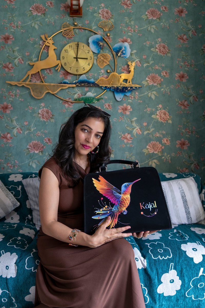 Wings of Grace Customized Name Tote Bag for Women | Rare Minimal - Rare Owl