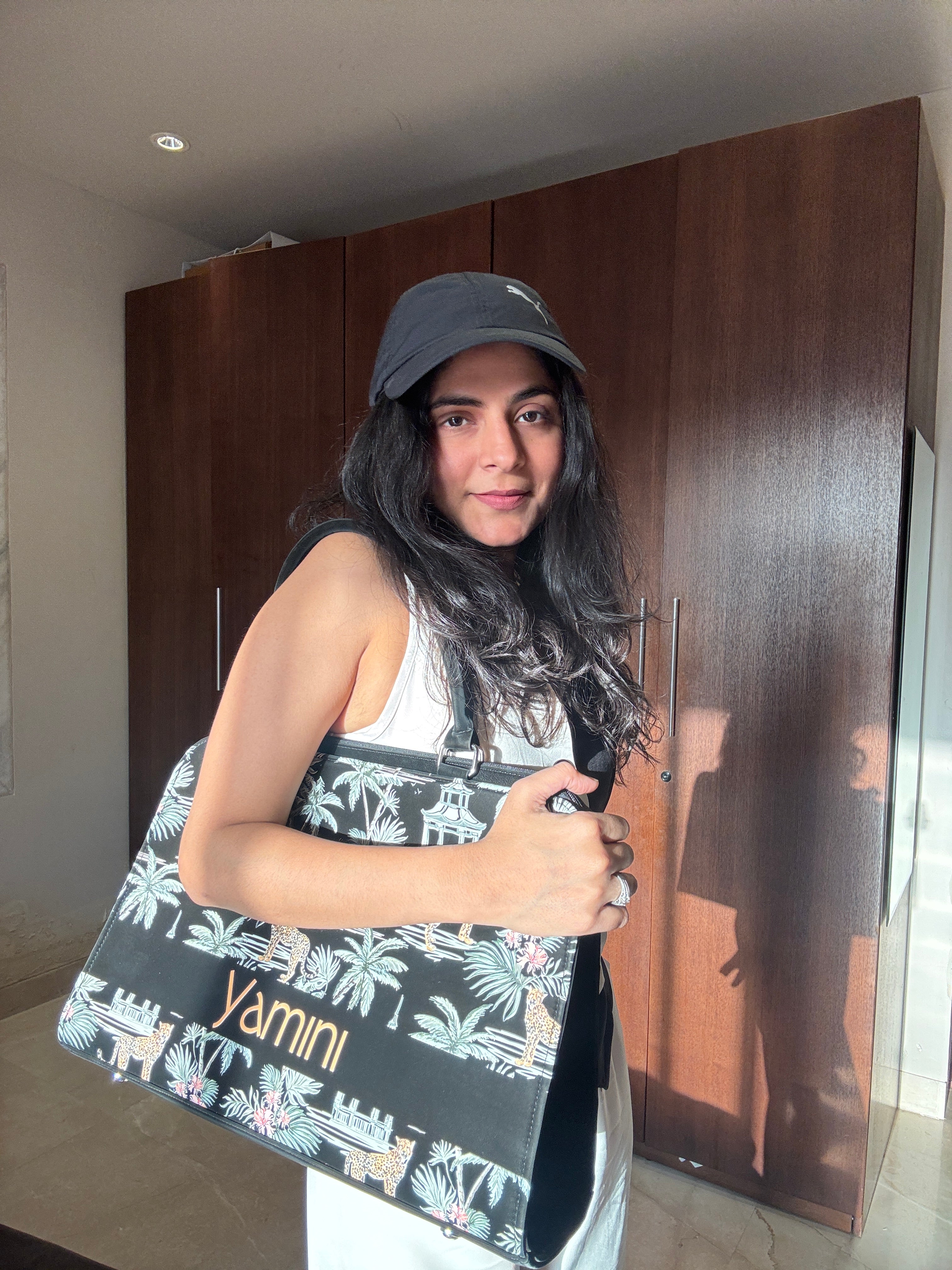 Safari Bliss Customized Name Tote Bag for Women | Rare Canvas
