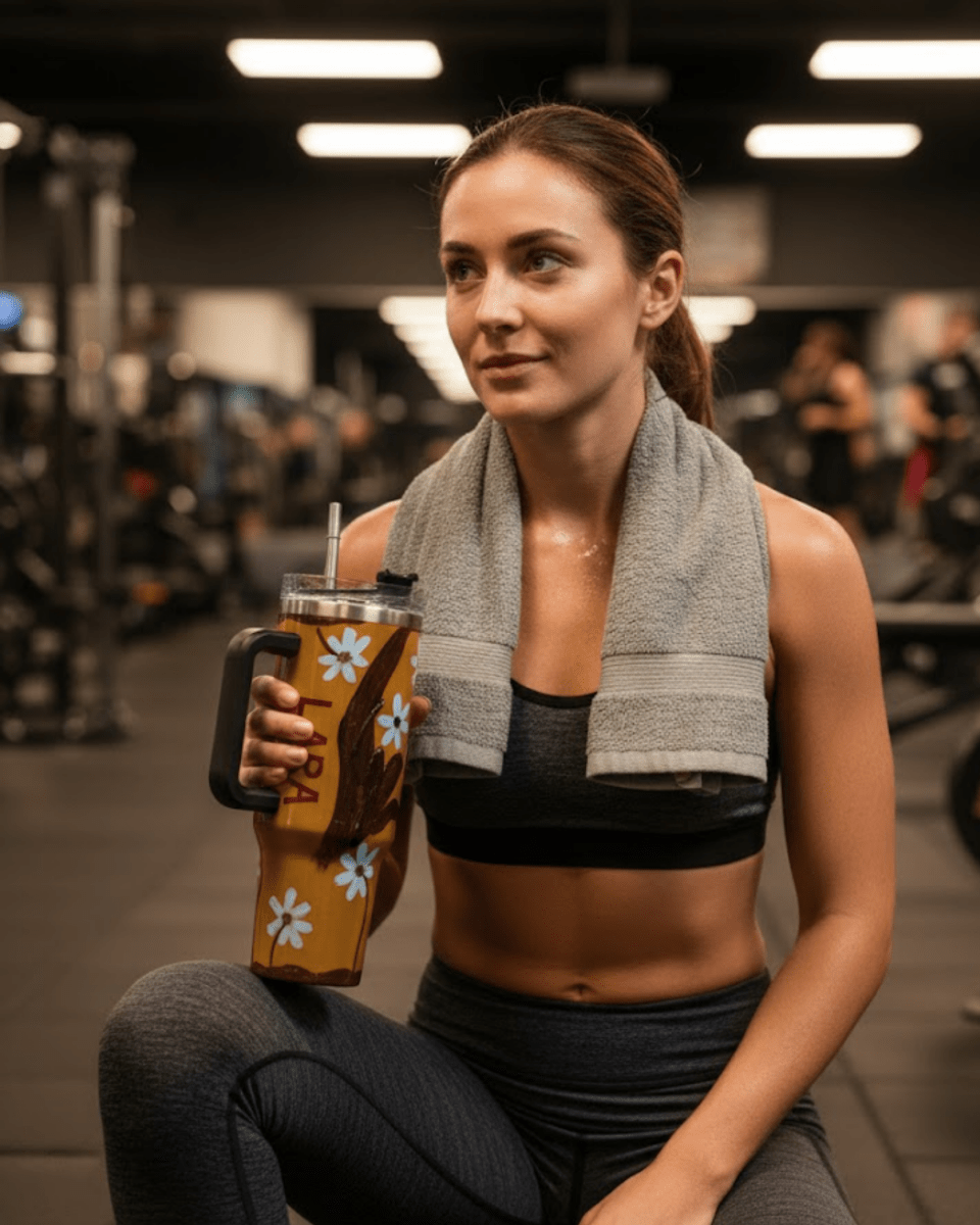 Artistry Face 3D Hand Painted Customized Name Tumbler - Rare Owl