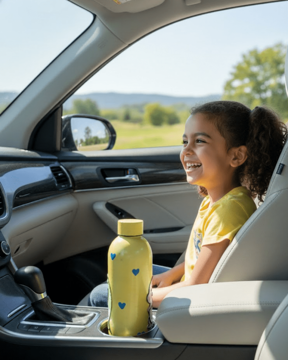 Baby Dino Inspired Customized 3D Hand Painted Kids Bottle – 500ml - Rare Owl