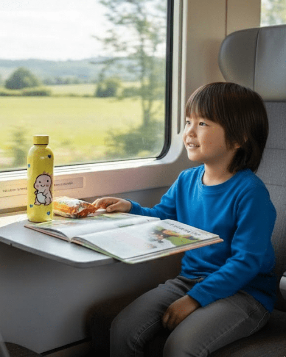 Baby Dino Inspired Customized 3D Hand Painted Kids Bottle – 500ml - Rare Owl