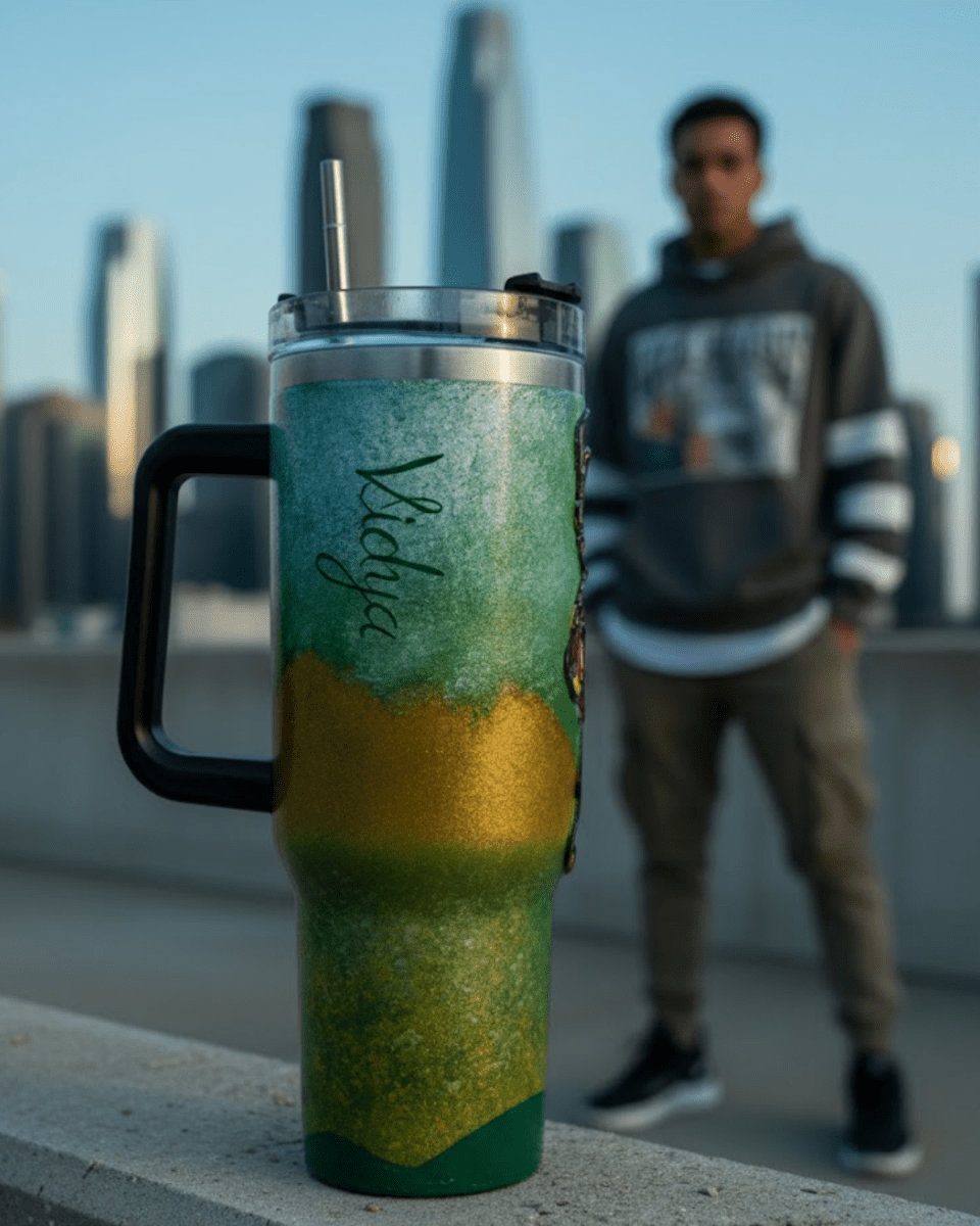 Bheem Adventure 3D Hand Painted Customized Name Tumbler - Rare Owl