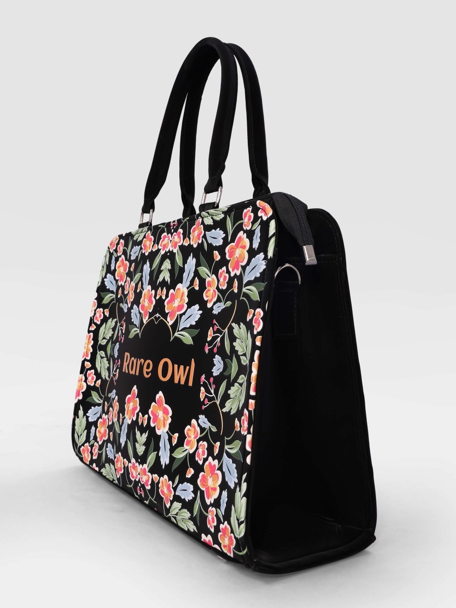 Blooming Art Customized Tote Bag for Women | Rare Canvas - Rare Owl