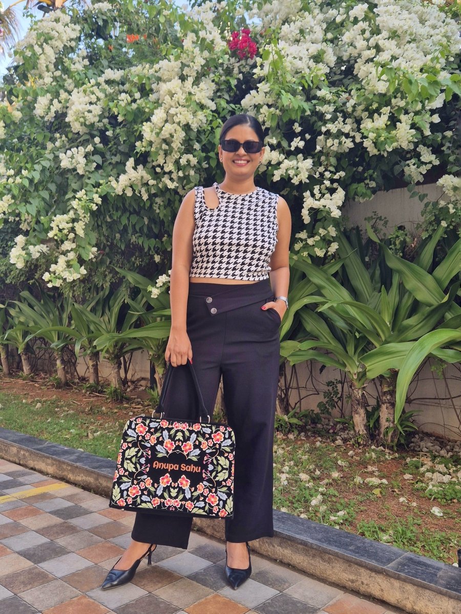 Blooming Art Customized Tote Bag for Women | Rare Canvas - Rare Owl