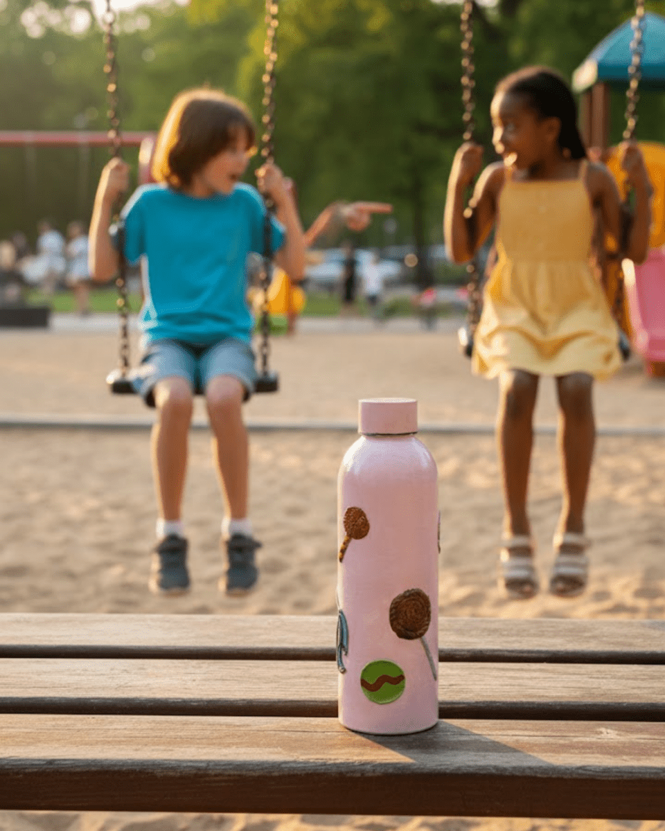 Candy Unicorn Inspired Customized 3D Hand Painted Kids Bottle – 500ml - Rare Owl