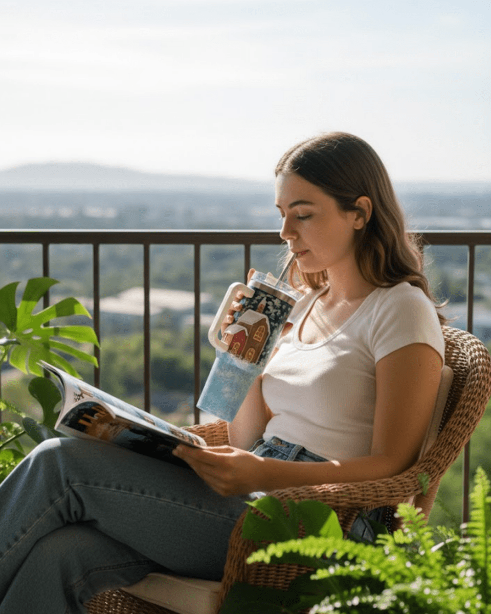 Christmas Magic 3D Hand Painted Customized Name Tumbler - Rare Owl