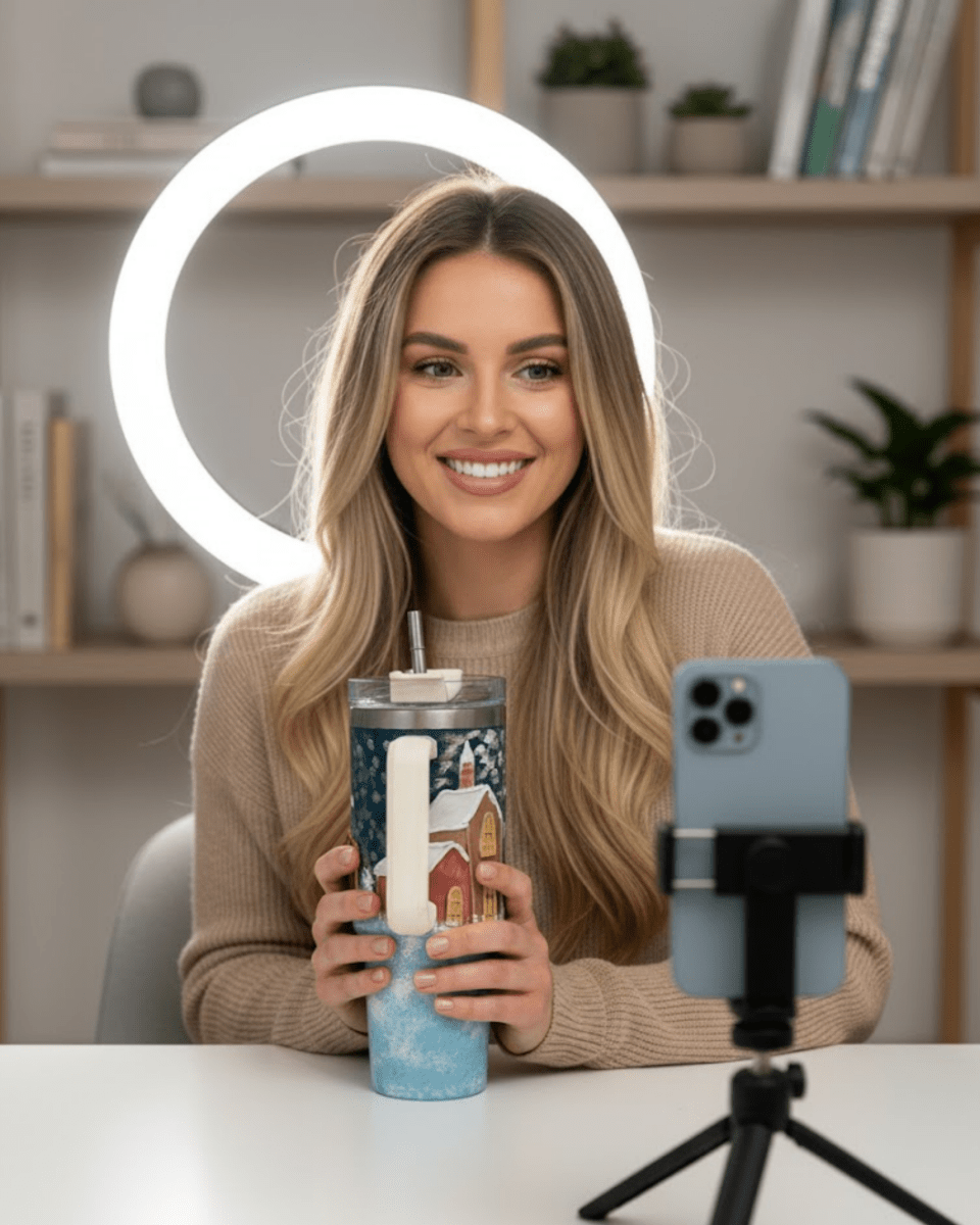 Christmas Magic 3D Hand Painted Customized Name Tumbler - Rare Owl