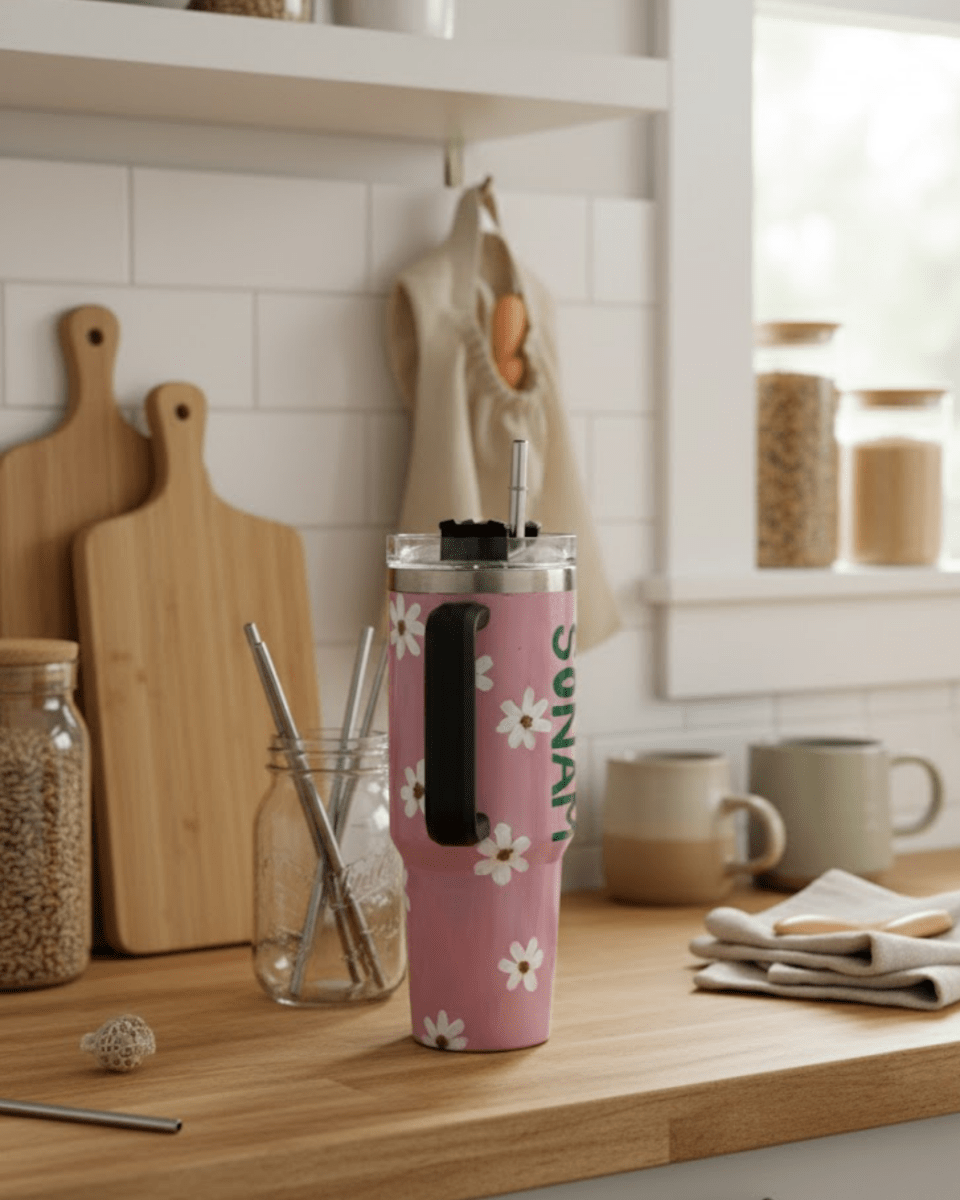 Dreamy Girl 3D Hand Painted Customized Name Tumbler - Rare Owl