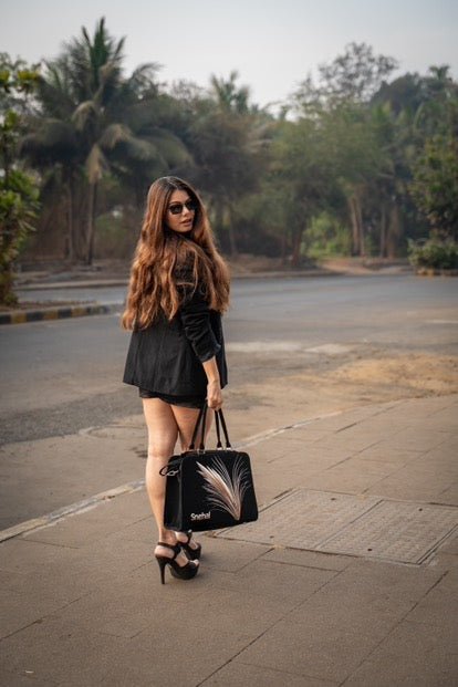 Golden Grain Customized Name Tote Bag for Women | Rare Minimal - Rare Owl